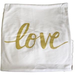 Pillow Sham Cover Love and Follow Your Dreams Two Pack 16x16 Soft Thin